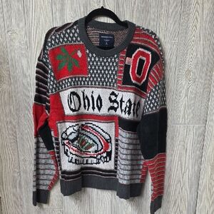 Abercrombie & Fitch The Ohio State University Graphic Crew Sweater Mens M NWT